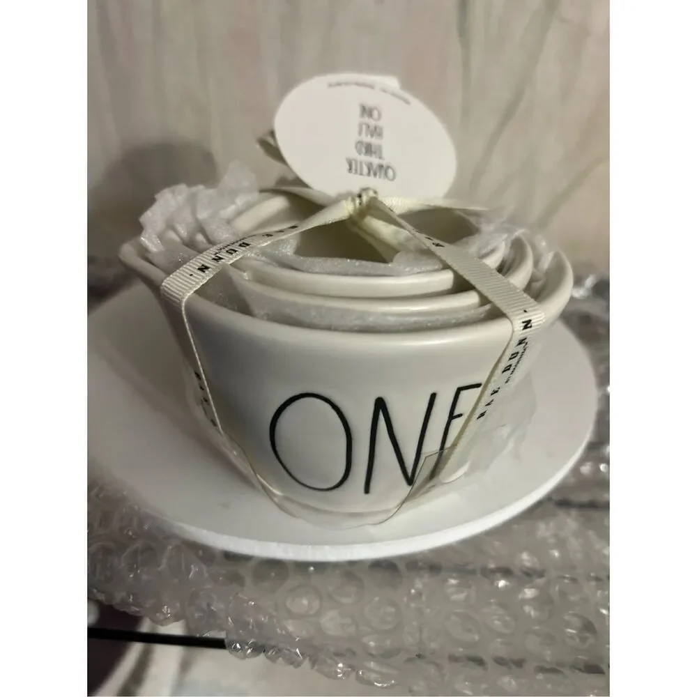 Rae Dunn White Measuring Cups